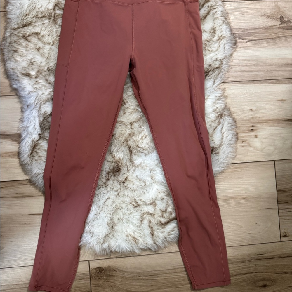 Vuori Terracotta High-Waisted Leggings Stretchy Fit